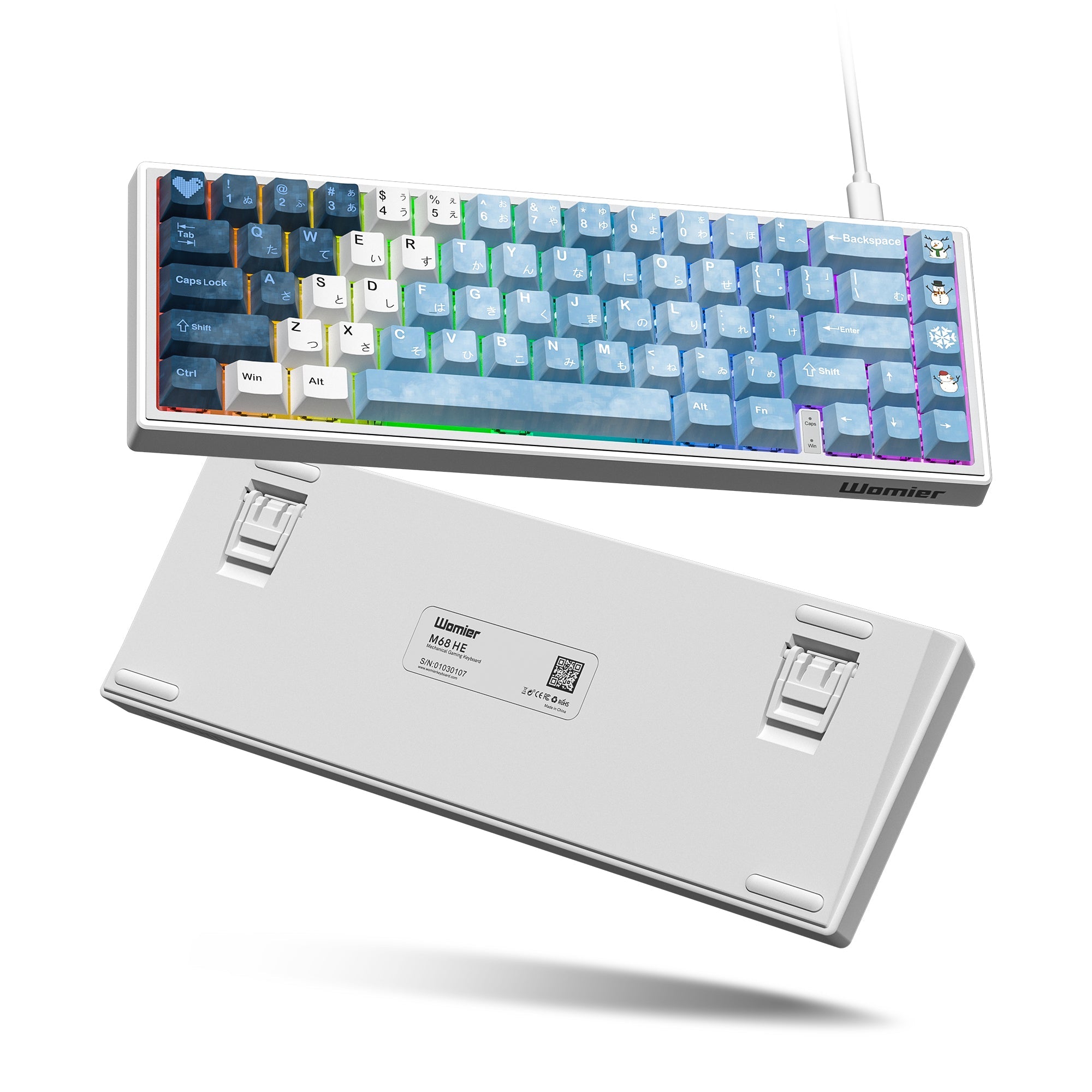 Womier M68 HE V2 65% Themed Hall Effect Wired Gaming Keyboard - Womier Keyboard