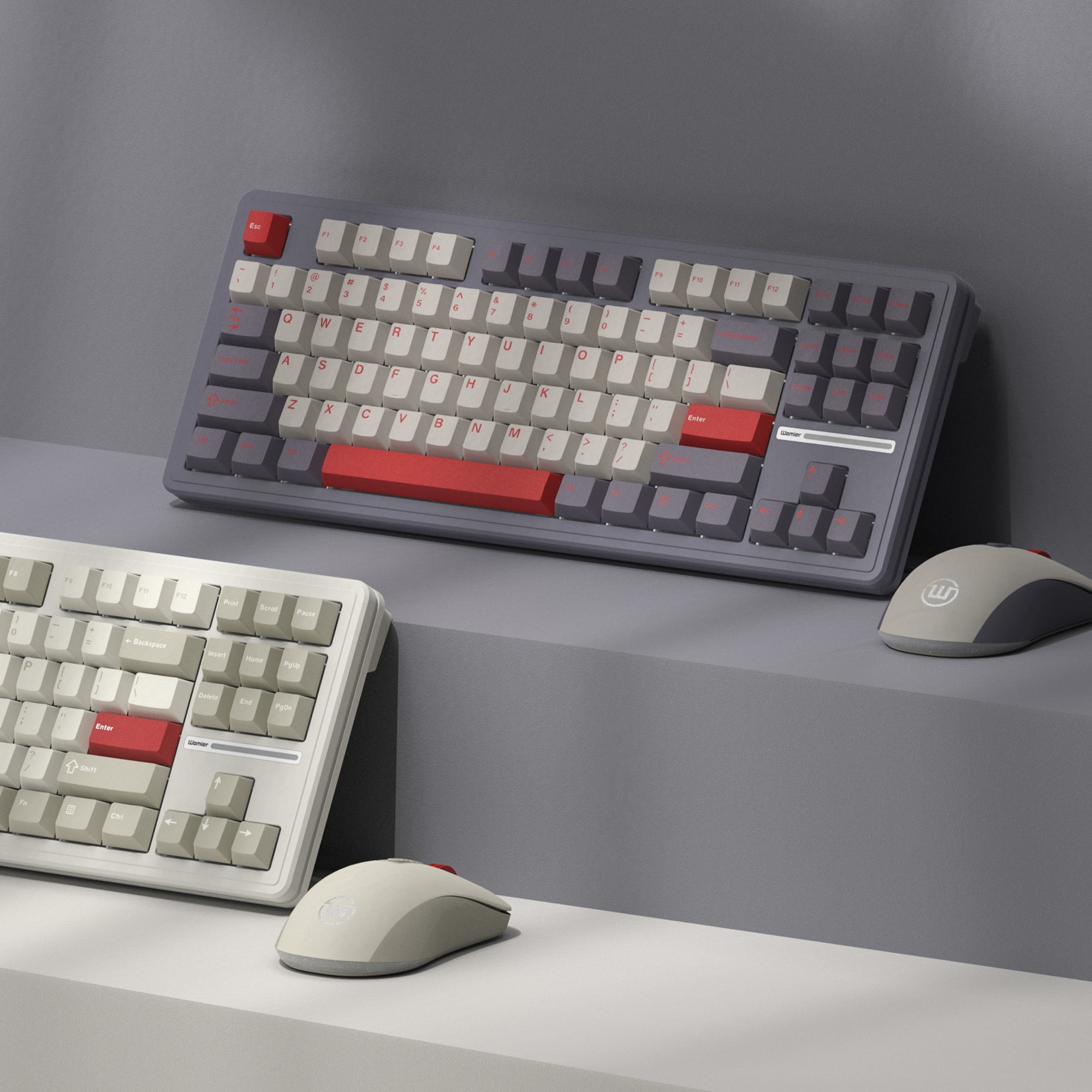 Womier M87 Nostalgia TKL Wired Keyboard and Mouse Combo (2 colors) - Womier Keyboard