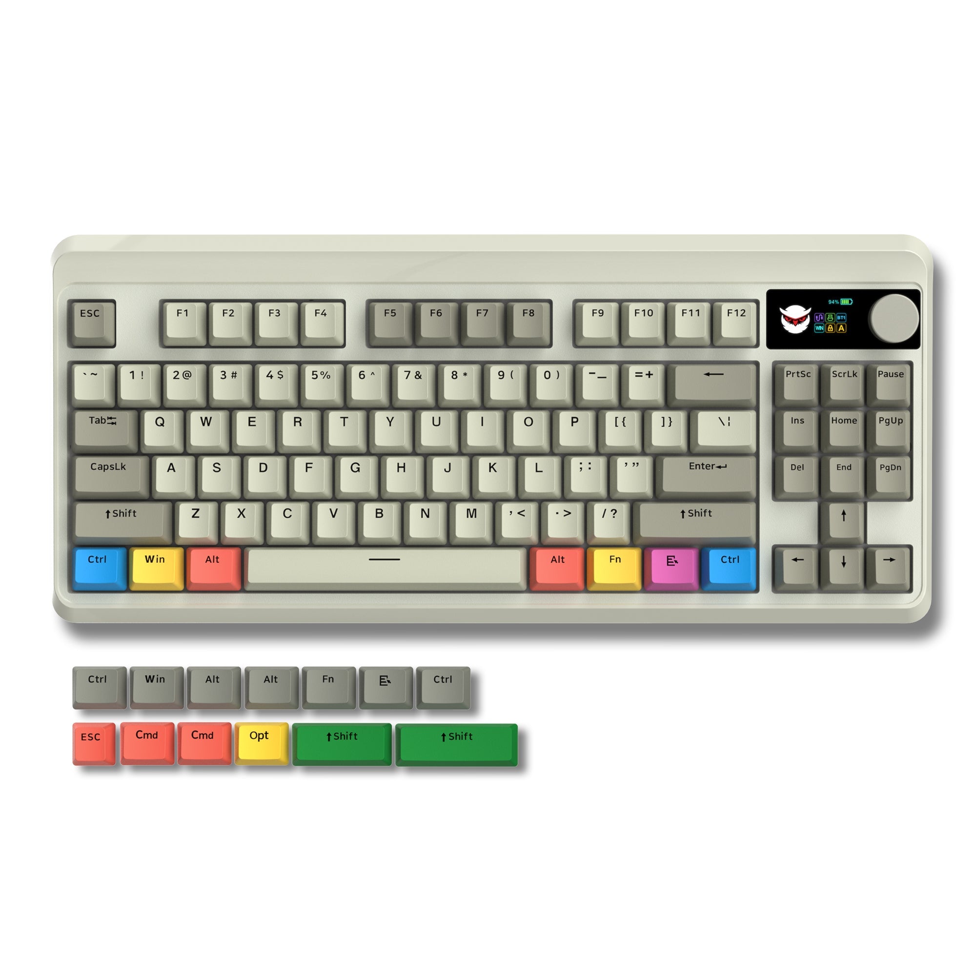 Womier M87 Pro TKL Wireless Mechanical Keyboard with Multimedia Display - Womier Keyboard
