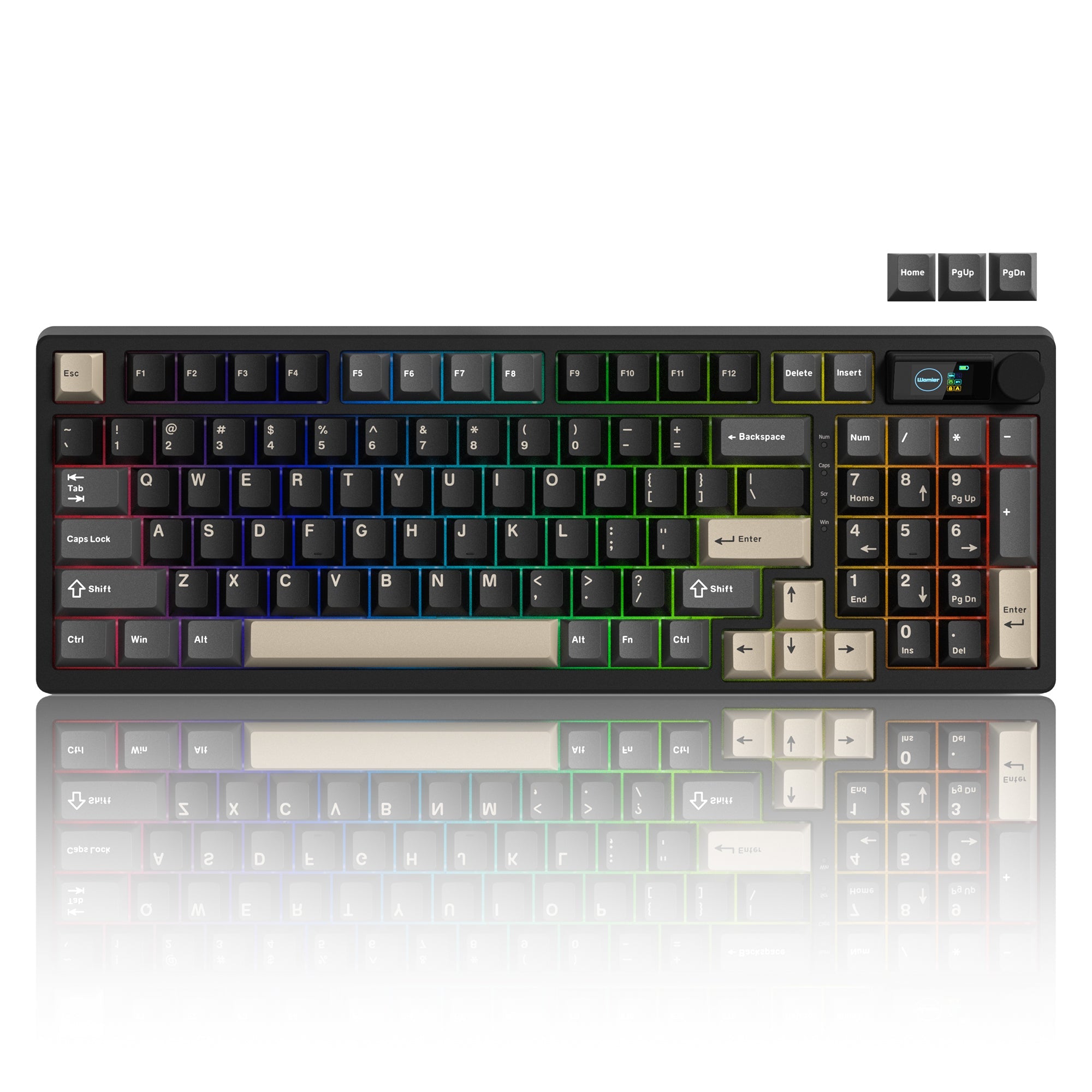 Womier M98 96% Wireless Mechanical Keyboard with Mini Display and Knob - Womier Keyboard