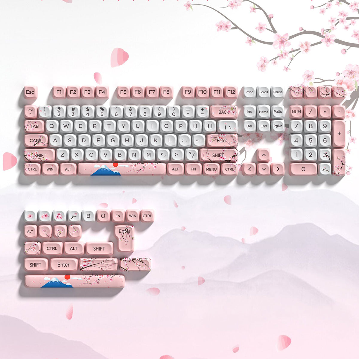 Womier MOA Profile Pink Coral Keycap Set - Womier Keyboard