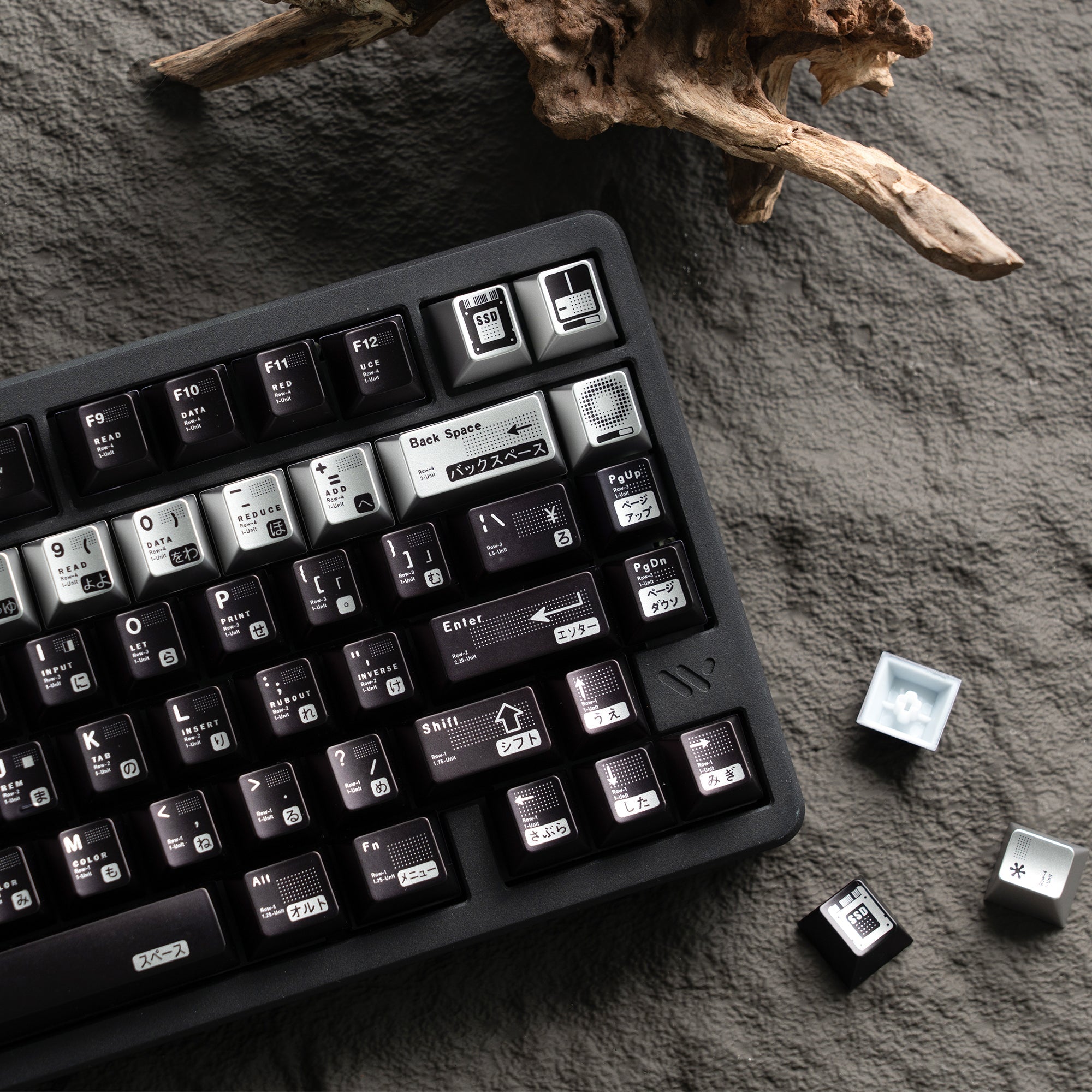 Womier Parametric 112 - Key Cherry Profile Metallic Coating Keycap Set - Womier Keyboard