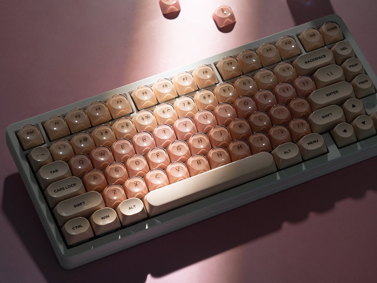 Womier Pink MOA Profile Dye - Sublimation PBT Keycap Set - Womier Keyboard