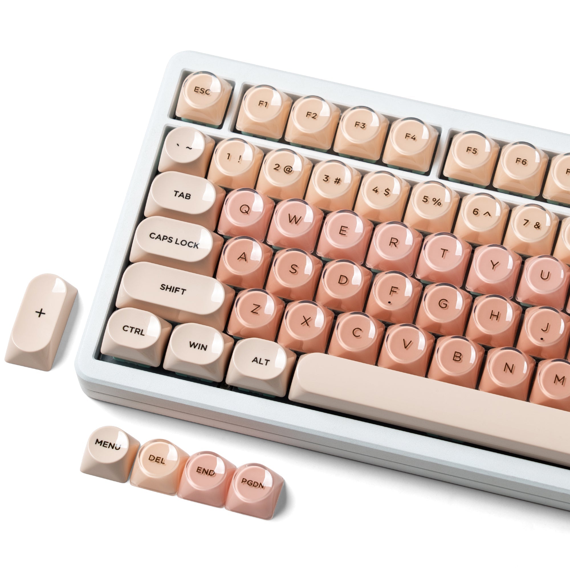 Womier Pink MOA Profile Dye - Sublimation PBT Keycap Set - Womier Keyboard