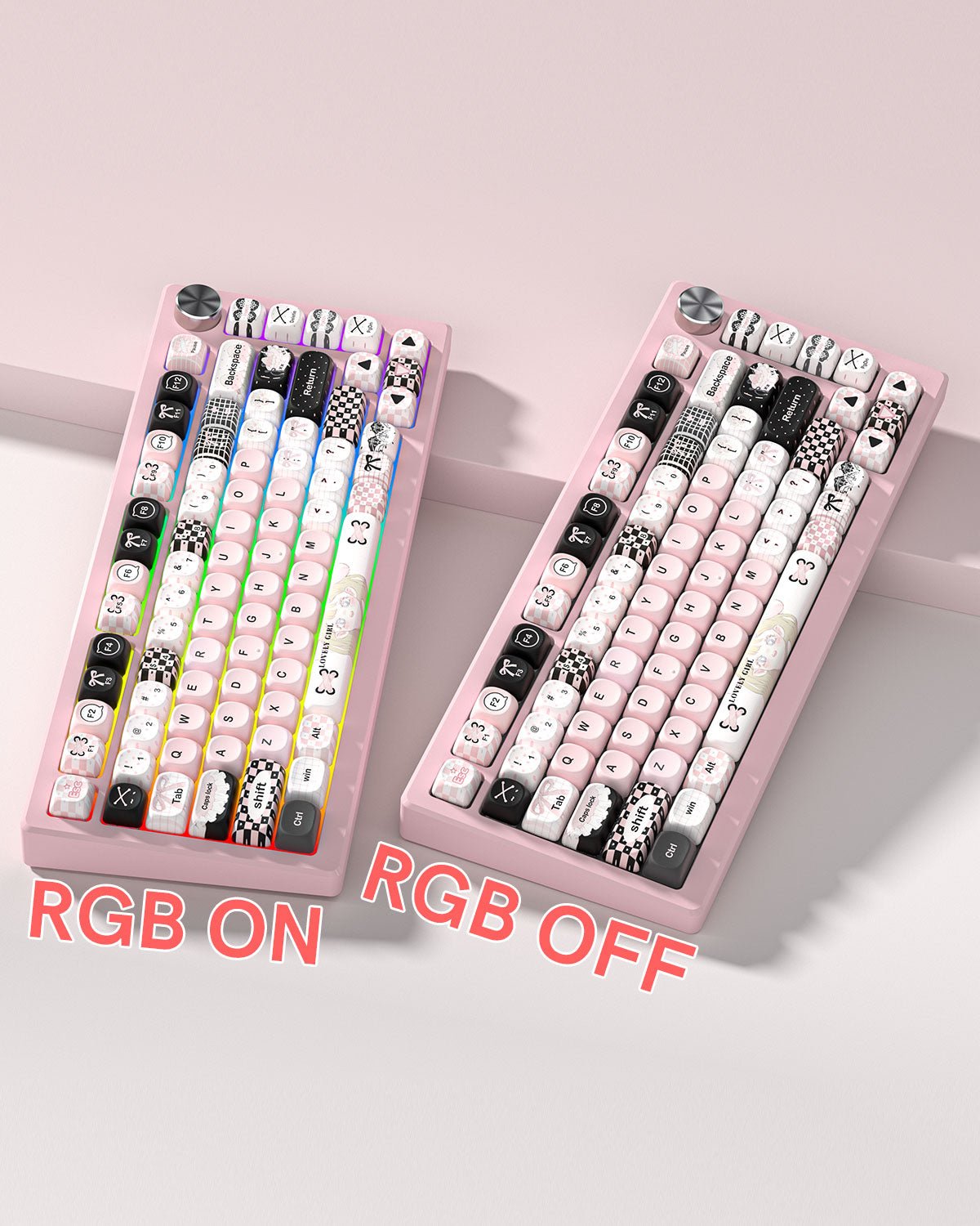 Womier Plaid Girl MOA Profile Dye - Sublimation PBT Keycap Set - Womier Keyboard