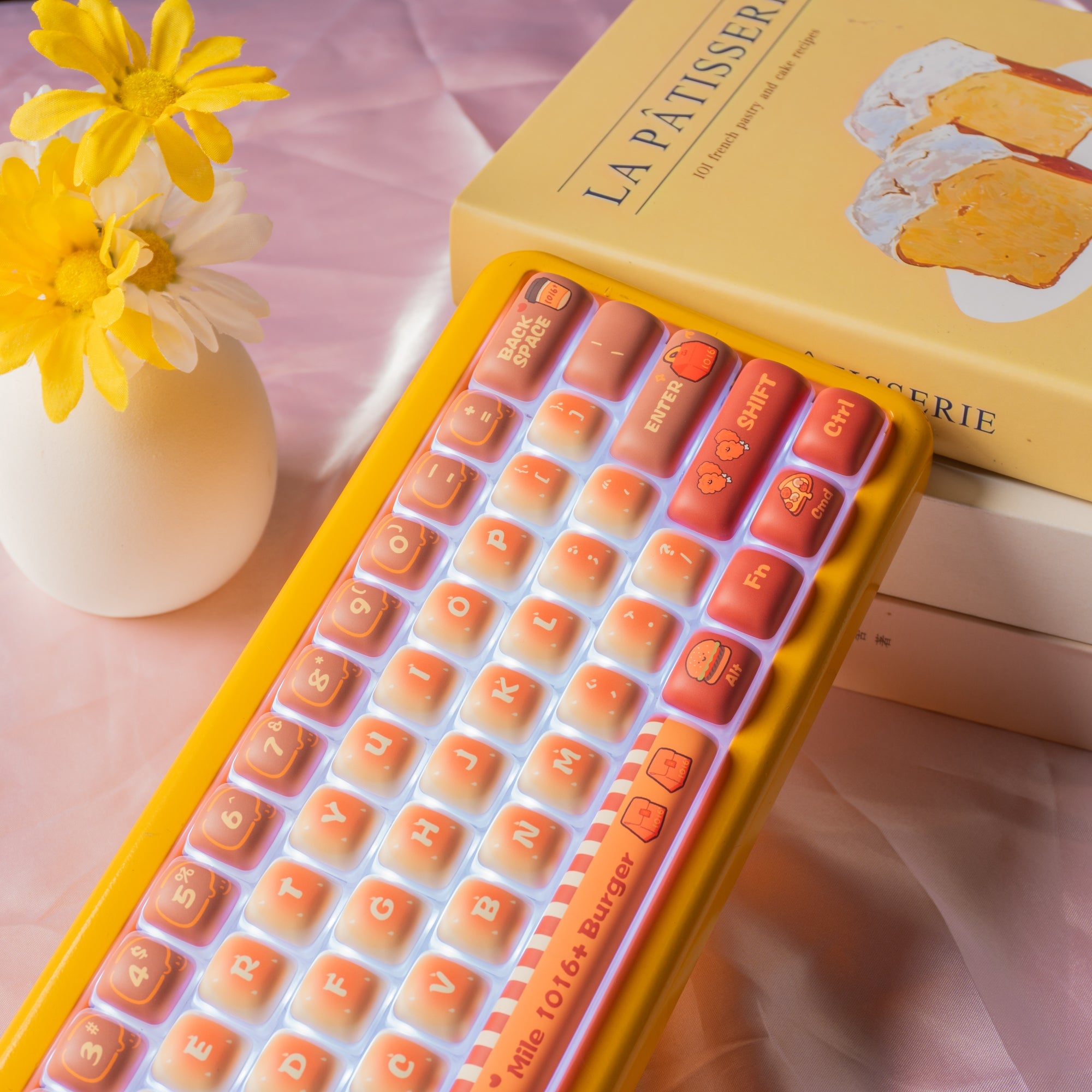 Womier Pudding Bun MOG Profile Dye - Sublimation PBT Keycap Set - Womier Keyboard