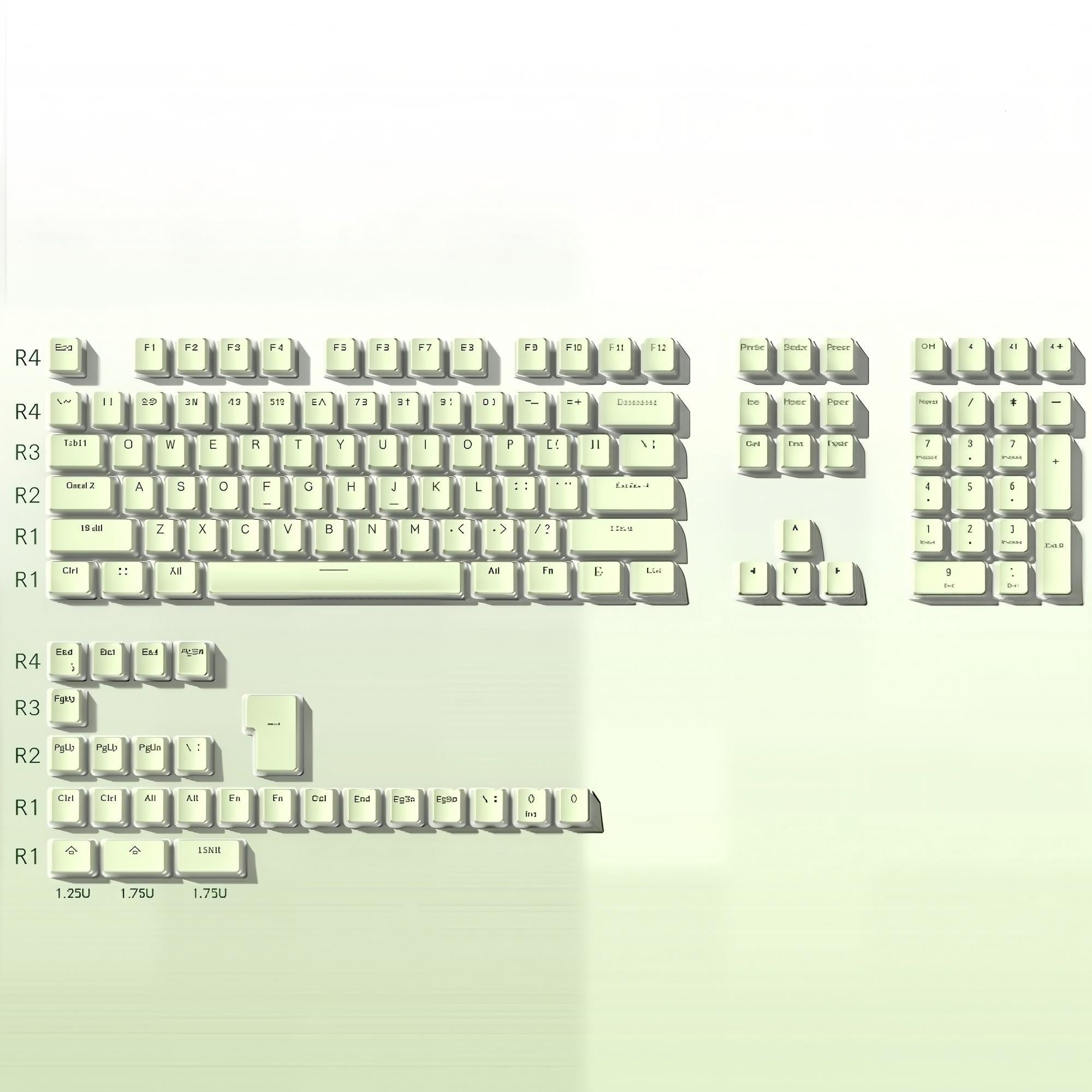 Womier Pudding OEM Profile 129 - Key PBT Keycap - Womier Keyboard