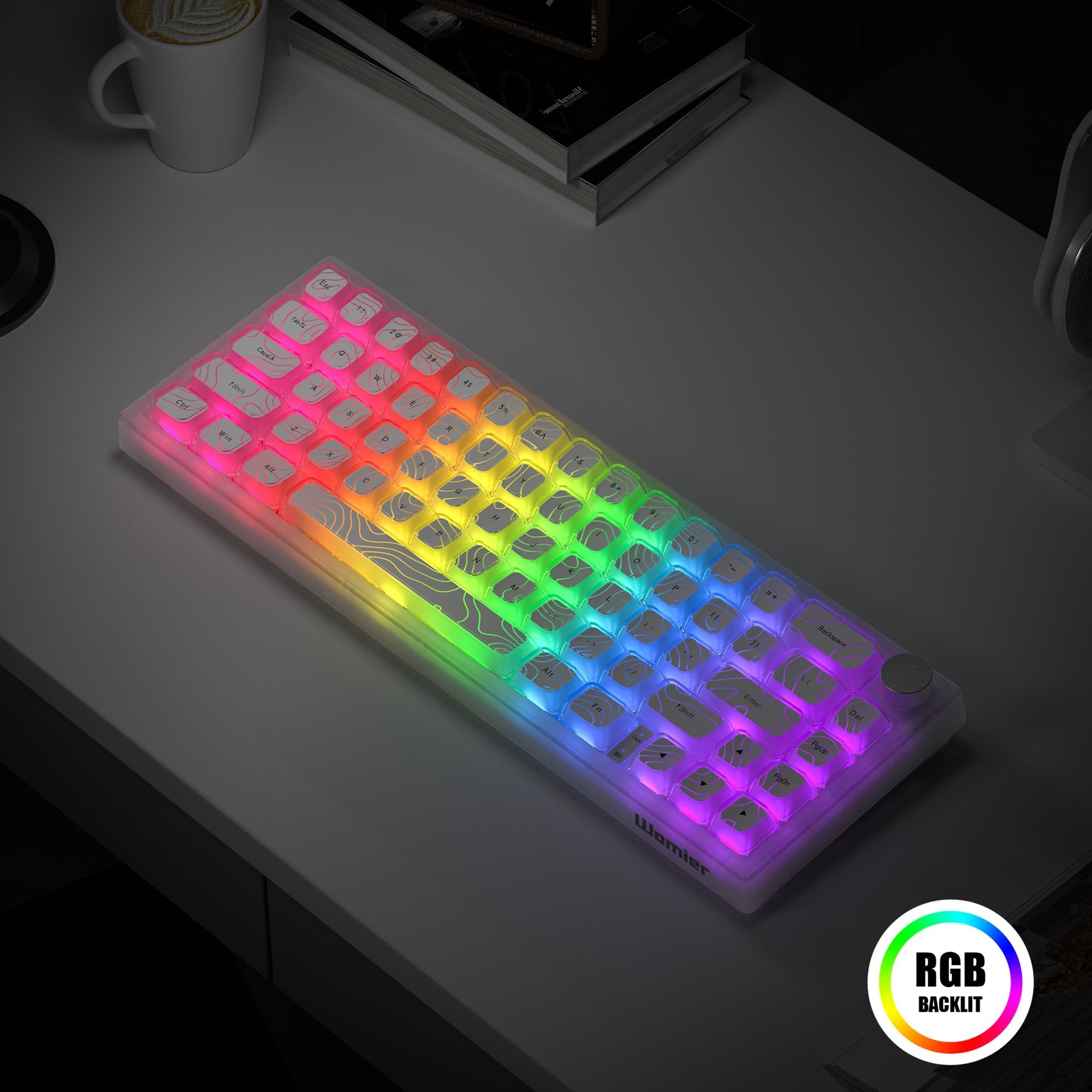 Womier Q61 V2 VIA Support 65% Wireless Mechanical Keyboard with Knob - Womier Keyboard