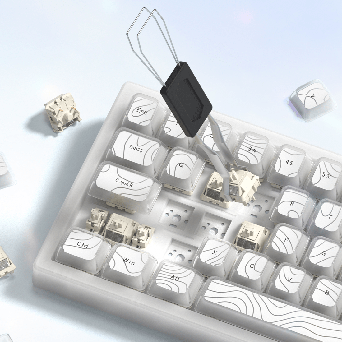 Womier Q61 V2 VIA Support 65% Wireless Mechanical Keyboard with Knob - Womier Keyboard