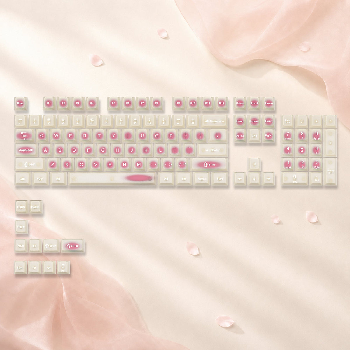 Womier Rouge Jade Cherry Profile Shine-Through PC Keycap Set (115-Key) - Womier Keyboard