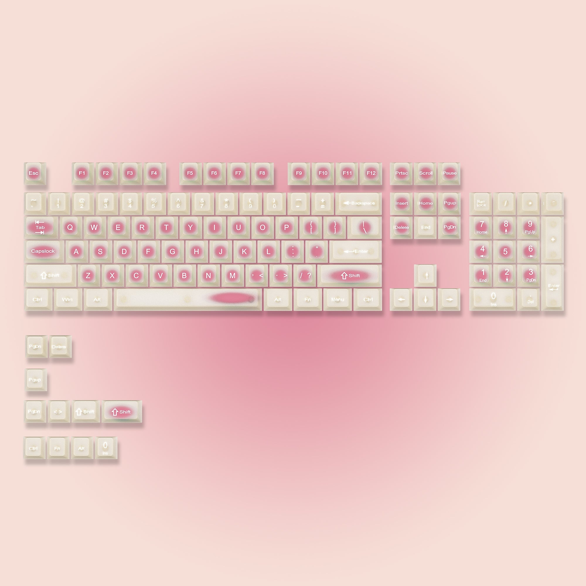 Womier Rouge Jade Cherry Profile Shine-Through PC Keycap Set (115-Key) - Womier Keyboard