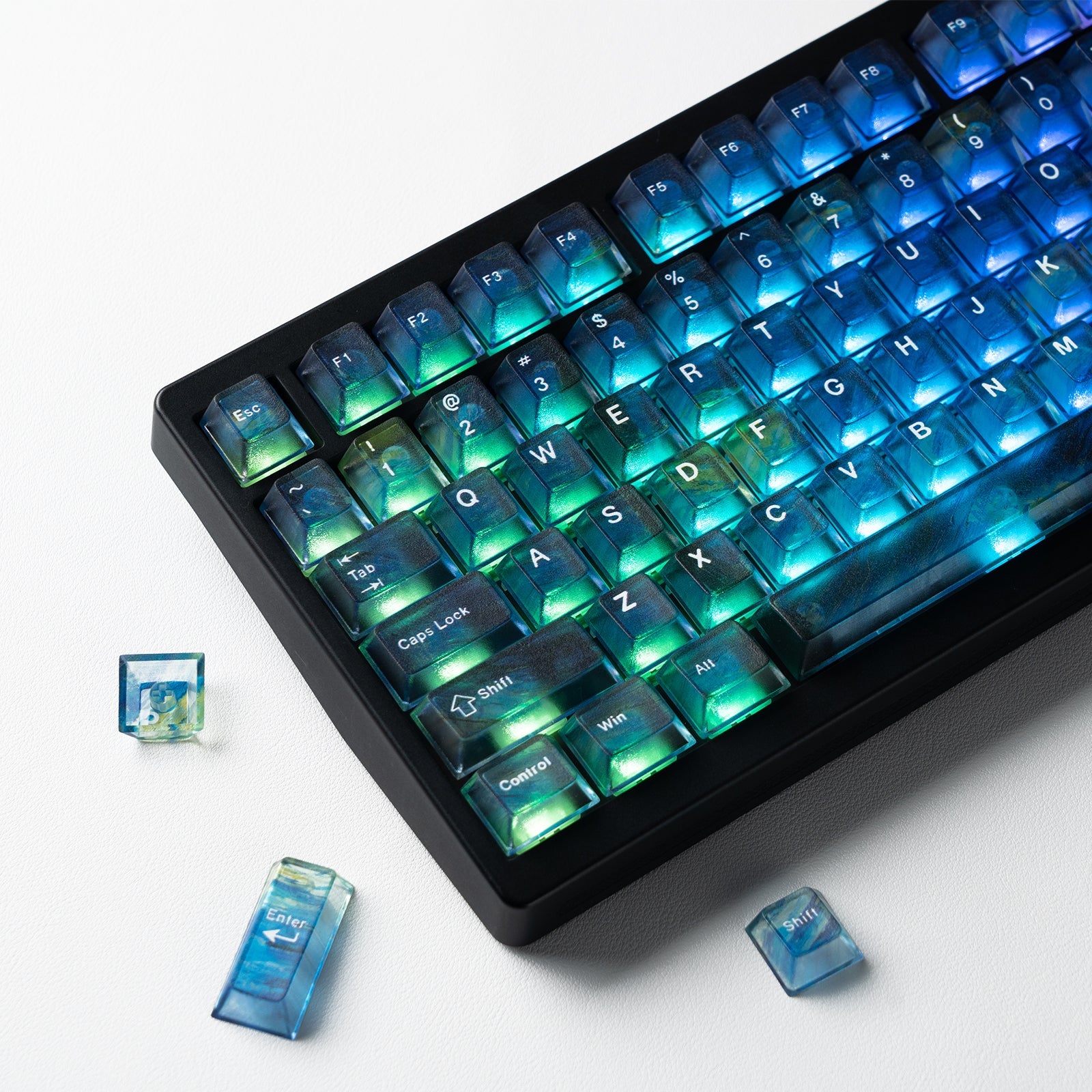 Womier Shine-Through Keycaps UV Print (115 Keys) - Womier Keyboard