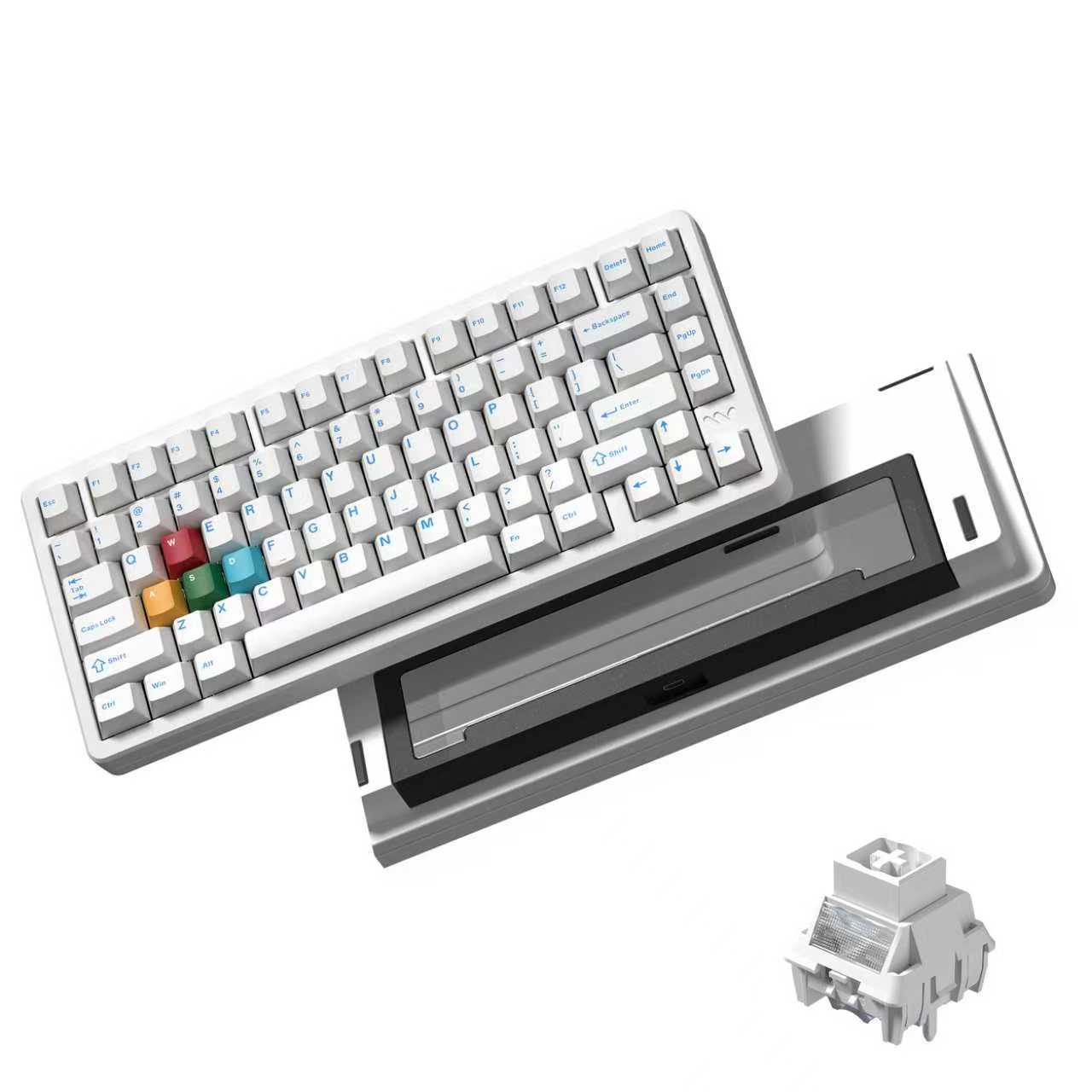 Womier SK75 75% VIA Support Wireless Aluminum Custom Keyboard (ANSI/ISO) - Womier Keyboard