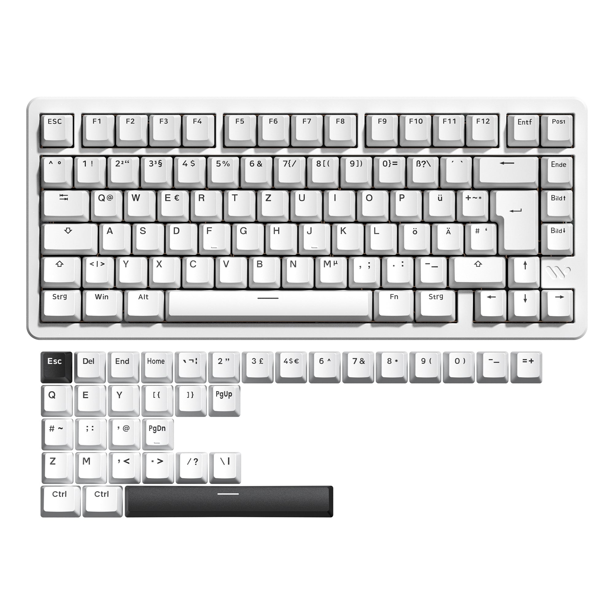 Womier SK75 75% VIA Support Wireless Aluminum Custom Keyboard (ANSI/ISO) - Womier Keyboard