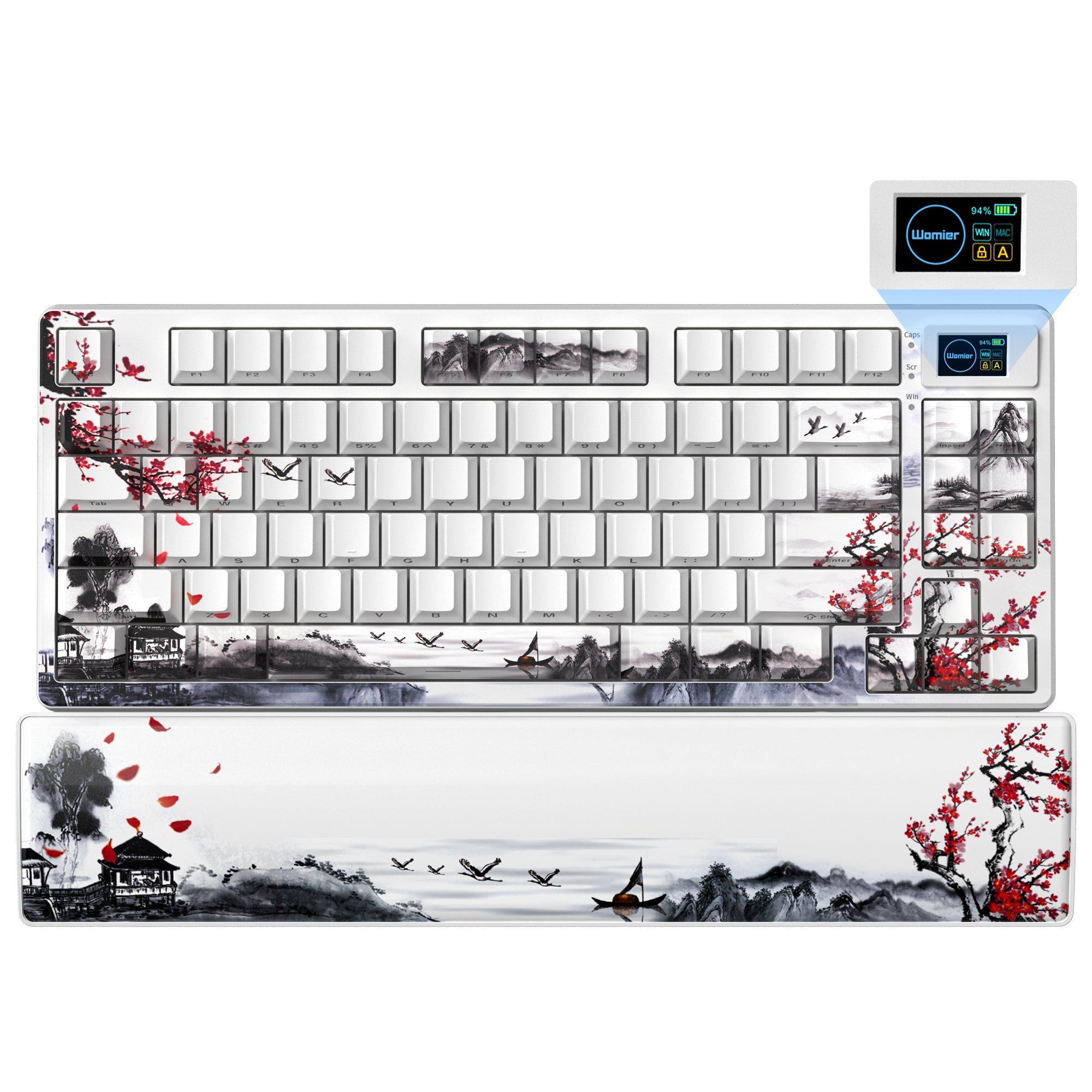 Womier SK80 Pro Themed 75% Wireless Mechanical Keyboard with Multimedia Display - Womier Keyboard