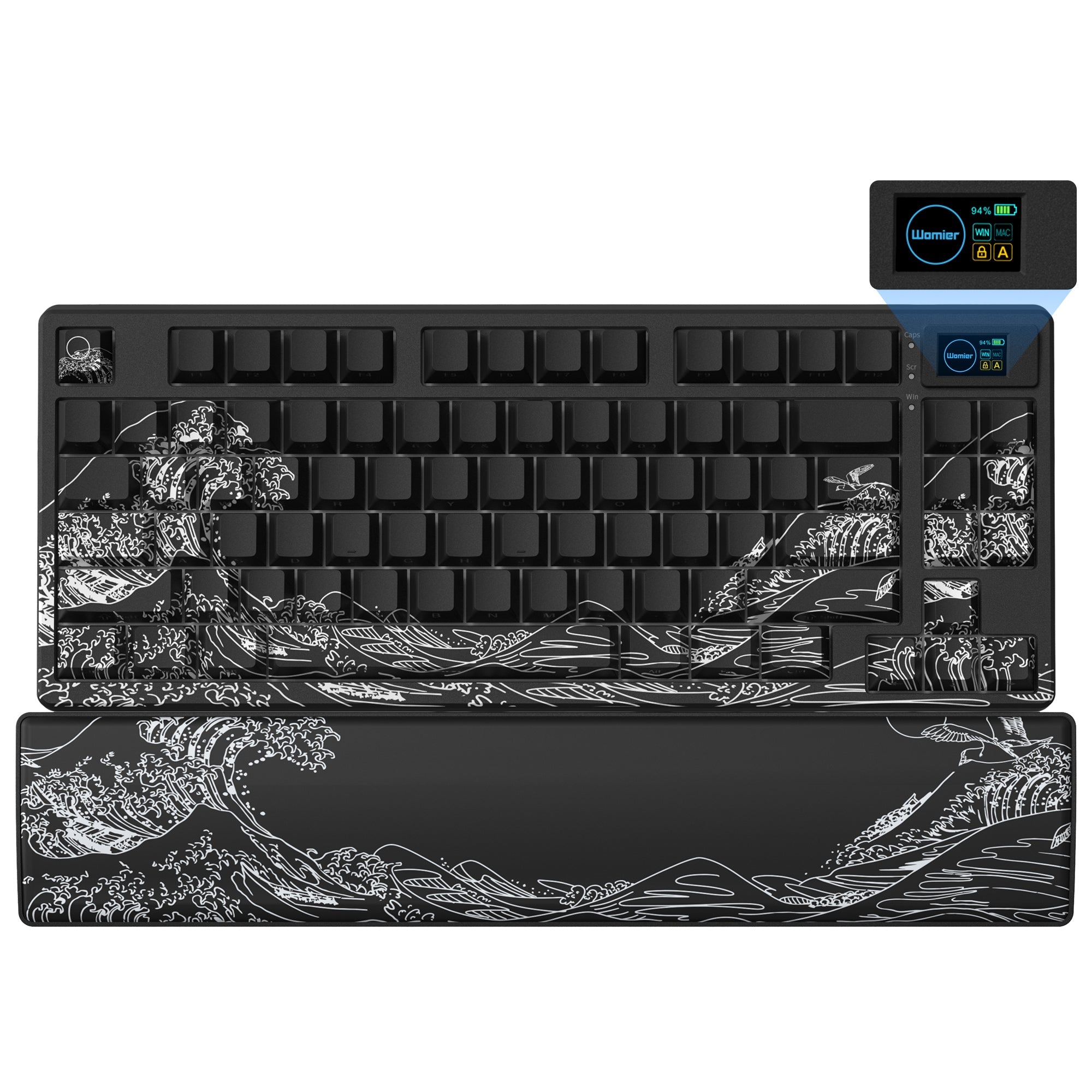 Womier SK80 Pro Themed 75% Wireless Mechanical Keyboard with Multimedia Display - Womier Keyboard