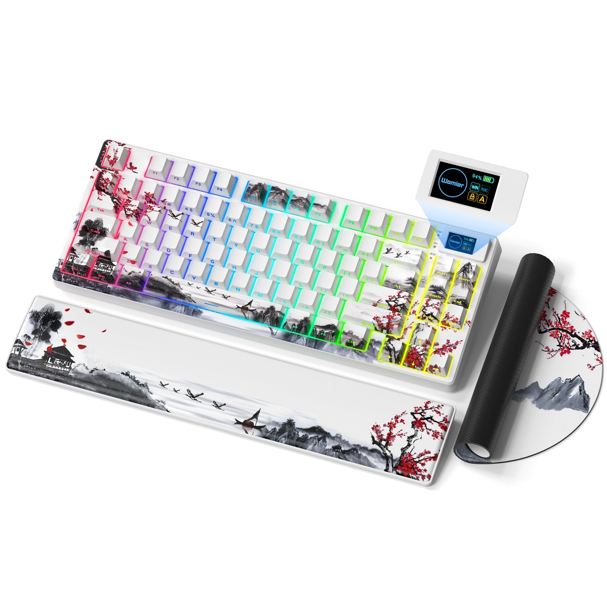 Womier SK80 Pro Themed 75% Wireless Mechanical Keyboard with Multimedia Display - Womier Keyboard