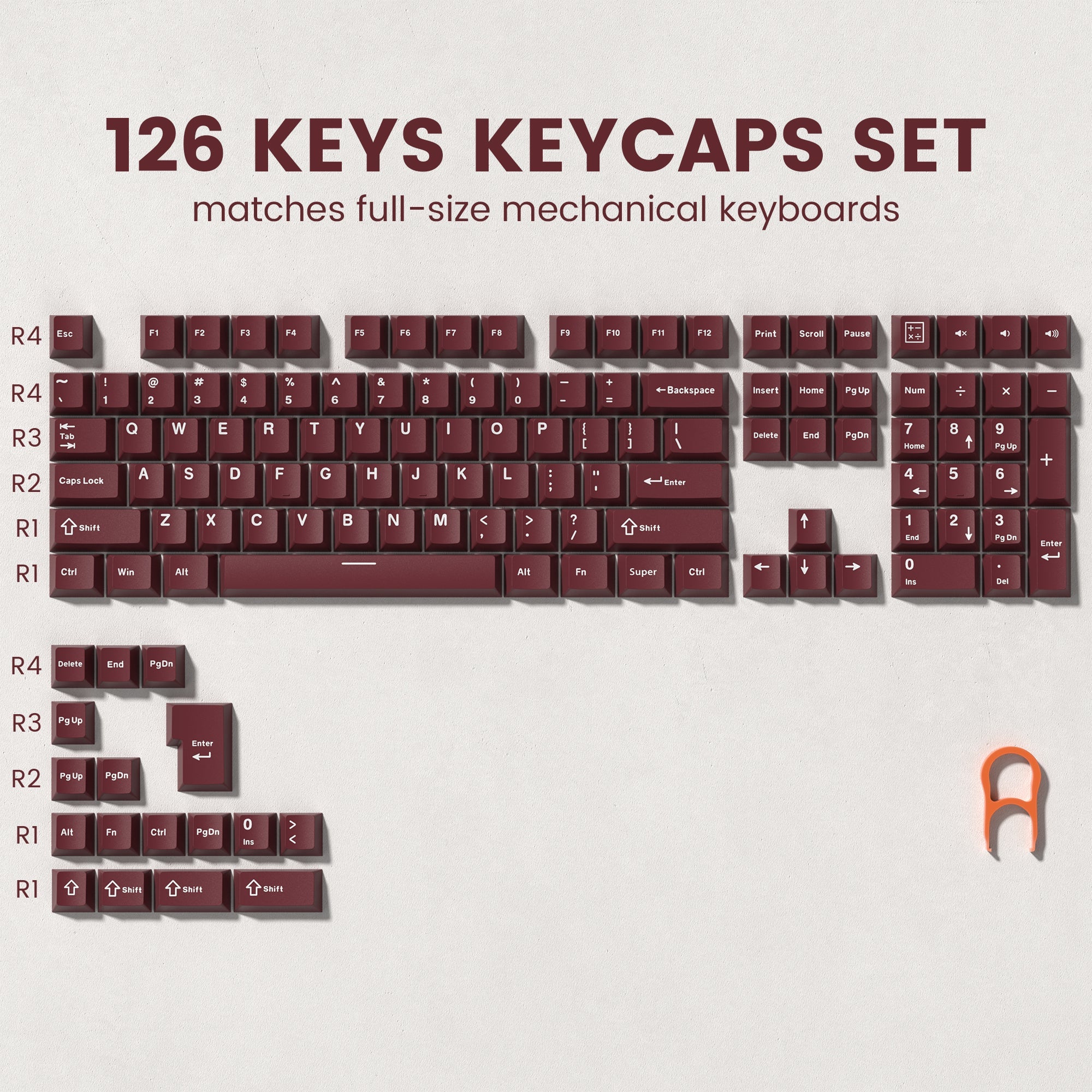 Womier Solid Color Cherry Profile PBT Double - Shot Keycaps – 2 Color Options - Womier Keyboard