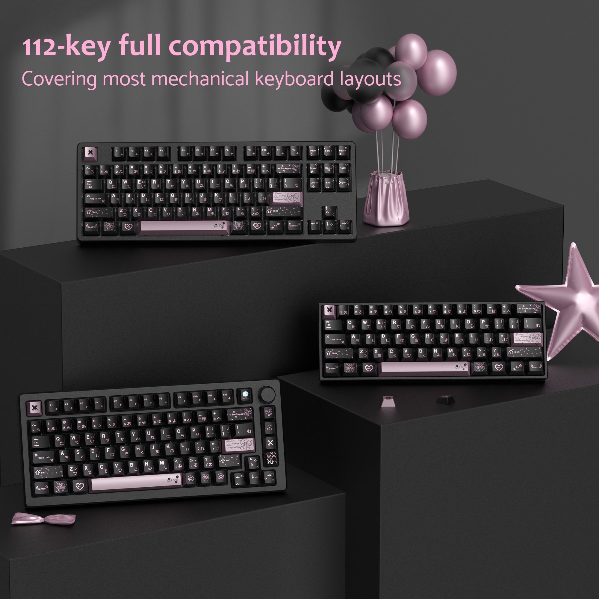 Womier Spring Scenery Cherry Profile PBT 112 Keycaps Set - Womier Keyboard