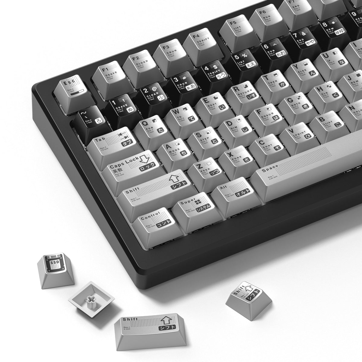 Womier Timeless 112-Key Cherry Profile Metallic Coating Keycap Set - Womier Keyboard