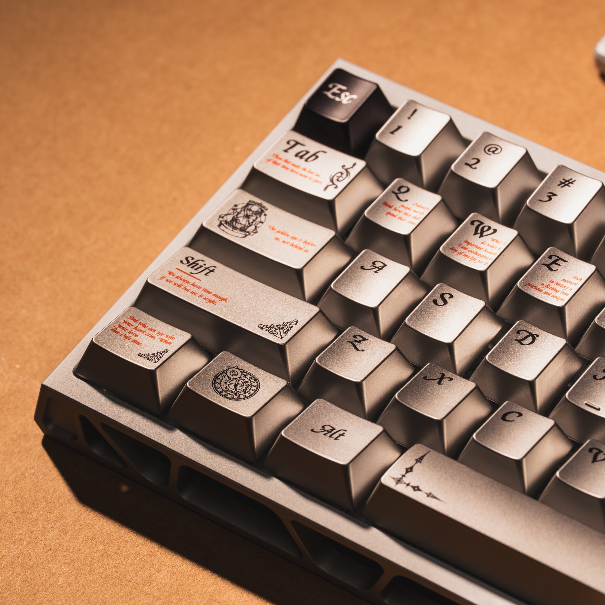 Womier Timeless 112 - Key Cherry Profile Metallic Coating Keycap Set - Womier Keyboard
