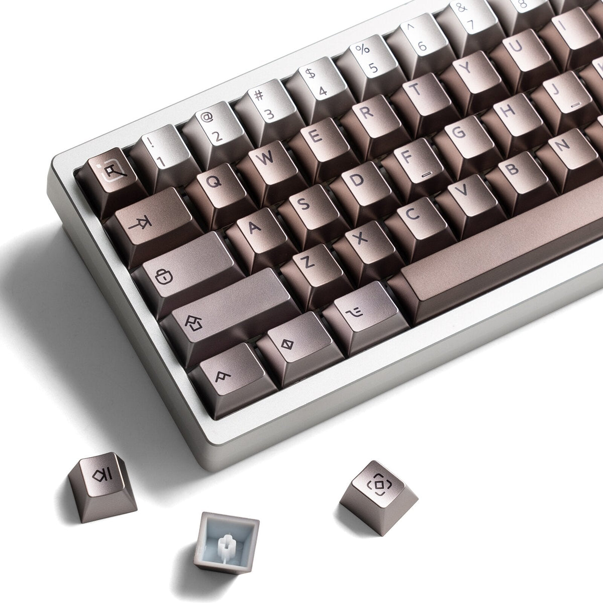 Womier Timeless 112-Key Cherry Profile Metallic Coating Keycap Set - Womier Keyboard