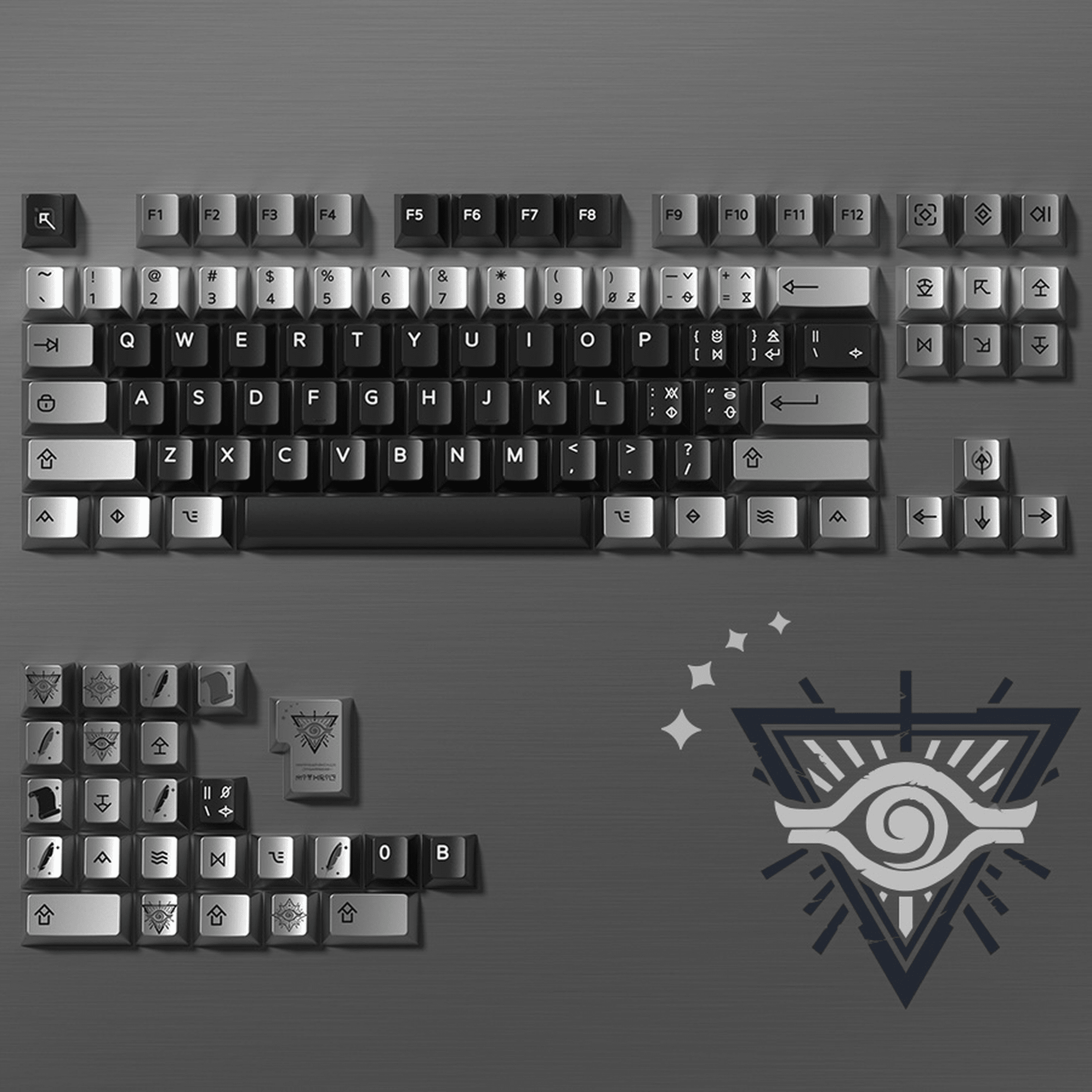 Womier Timeless 112-Key Cherry Profile Metallic Coating Keycap Set - Womier Keyboard