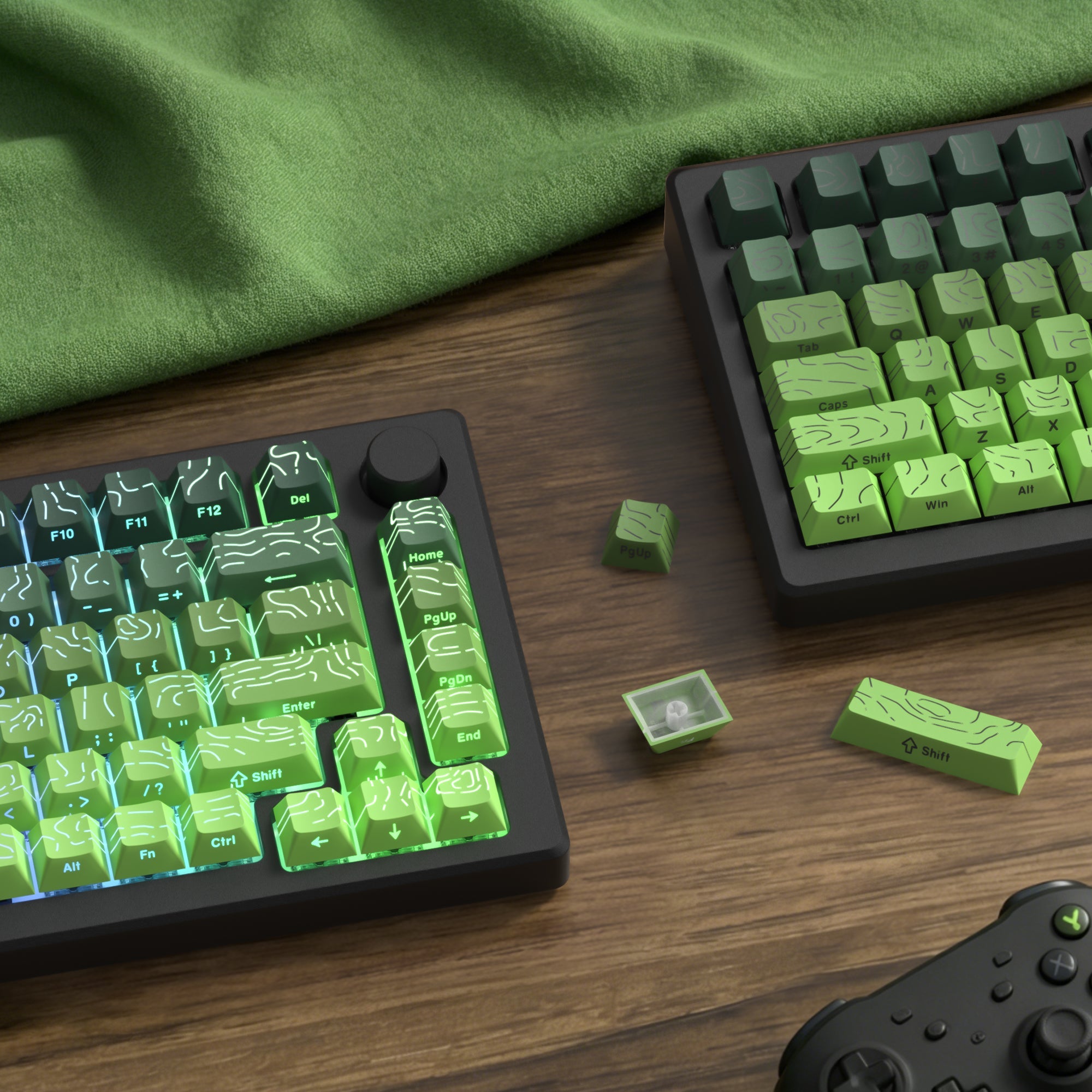 Womier Topographic Cherry Profile 135-Key Side-Printed PBT Keycap - Womier Keyboard