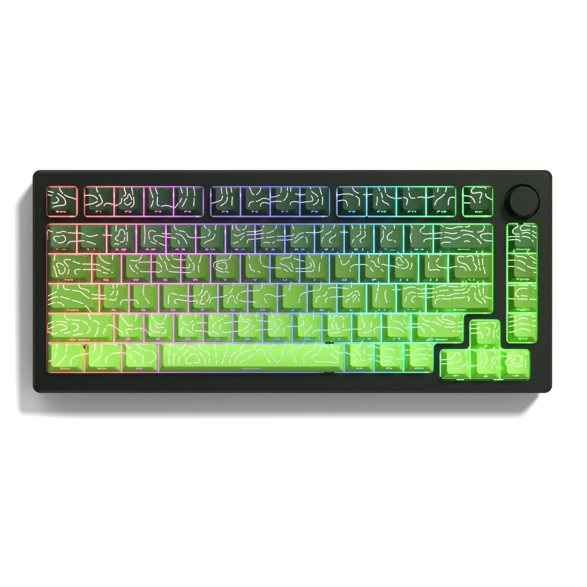 Womier Topographic Cherry Profile 135-Key Side-Printed PBT Keycap - Womier Keyboard
