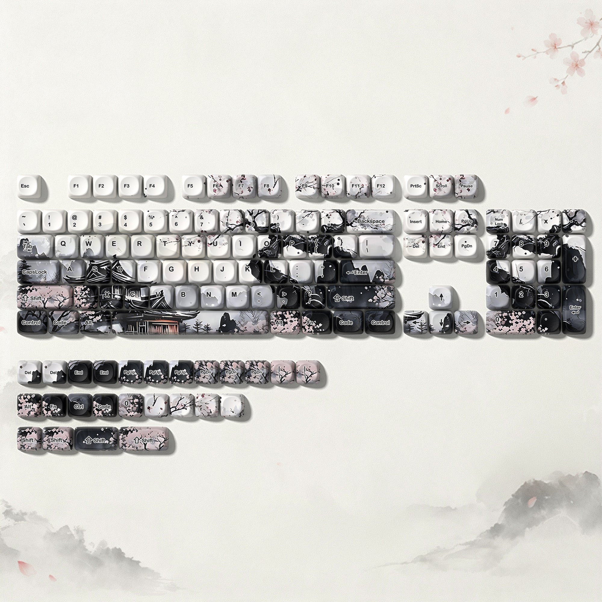 Womier UKIYOE MOA Profile Dye-Sublimation PBT Keycap Set - Womier Keyboard