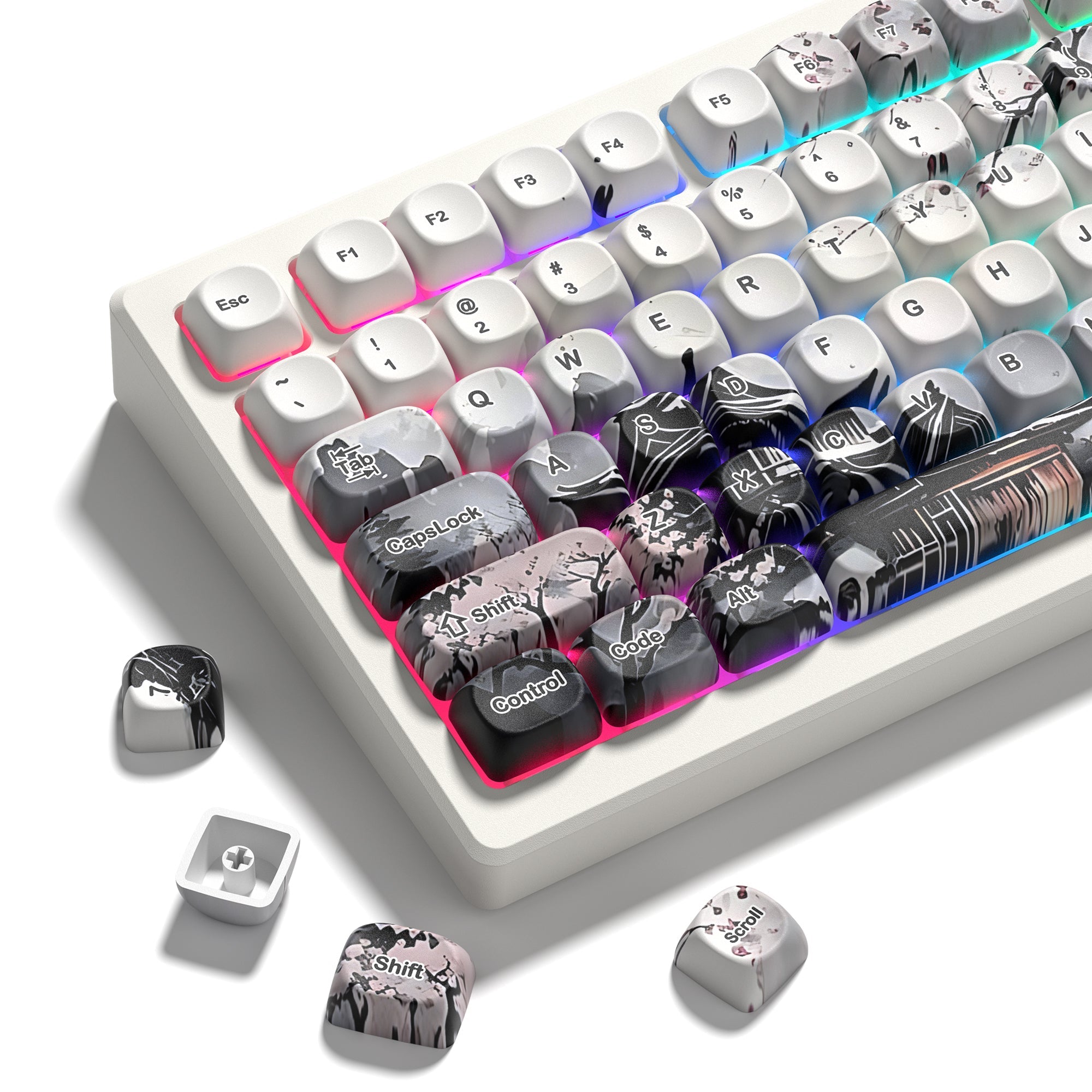 Womier UKIYOE MOA Profile Dye-Sublimation PBT Keycap Set - Womier Keyboard