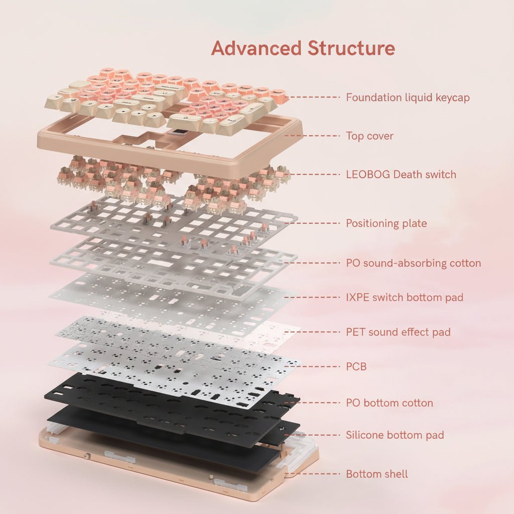 Womier WK98 98% Mechanical Gaming Keyboard With Multimedia Screen - Womier Keyboard