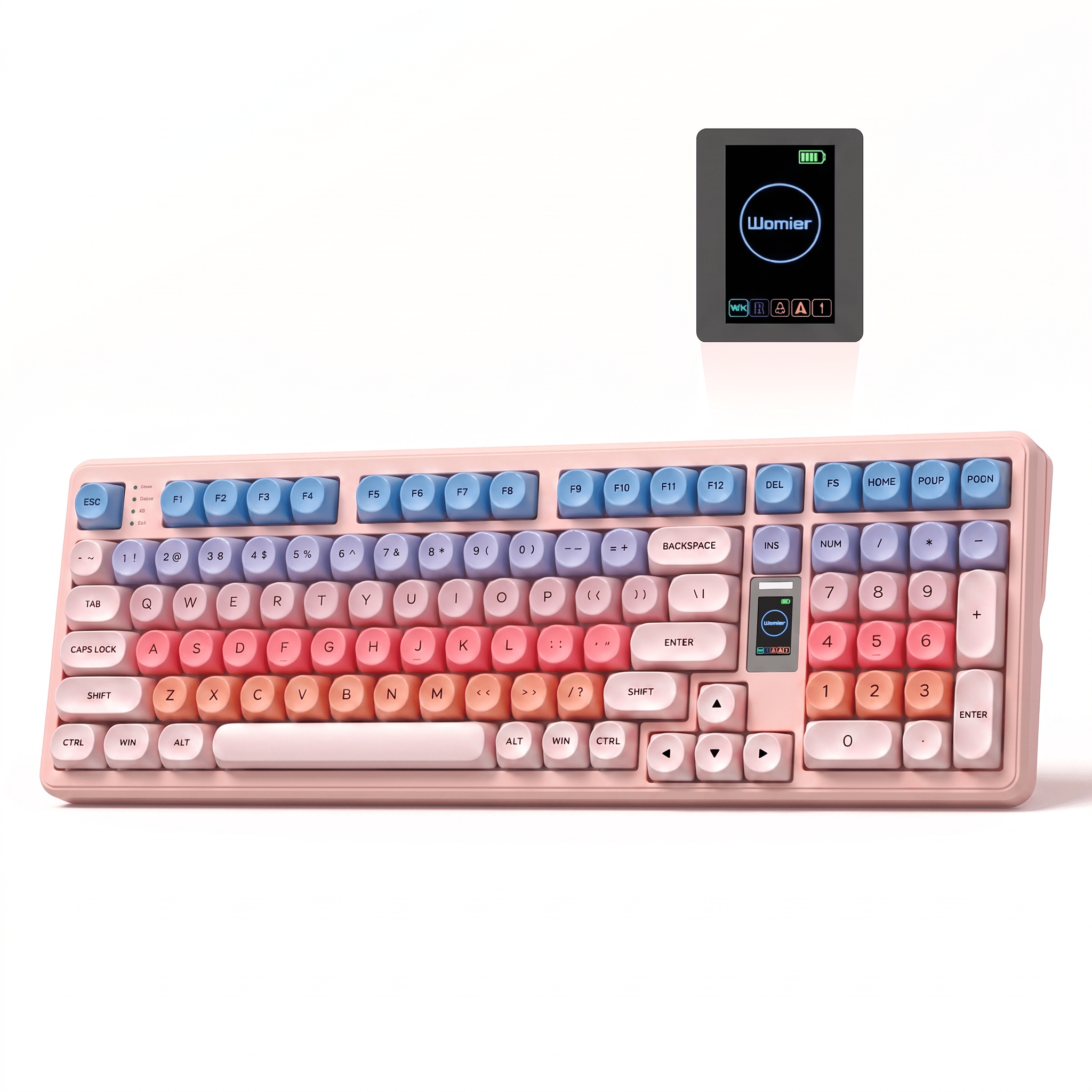 Womier WK98 98% Multimedia Screen Mechanical Gaming Keyboard - Womier Keyboard