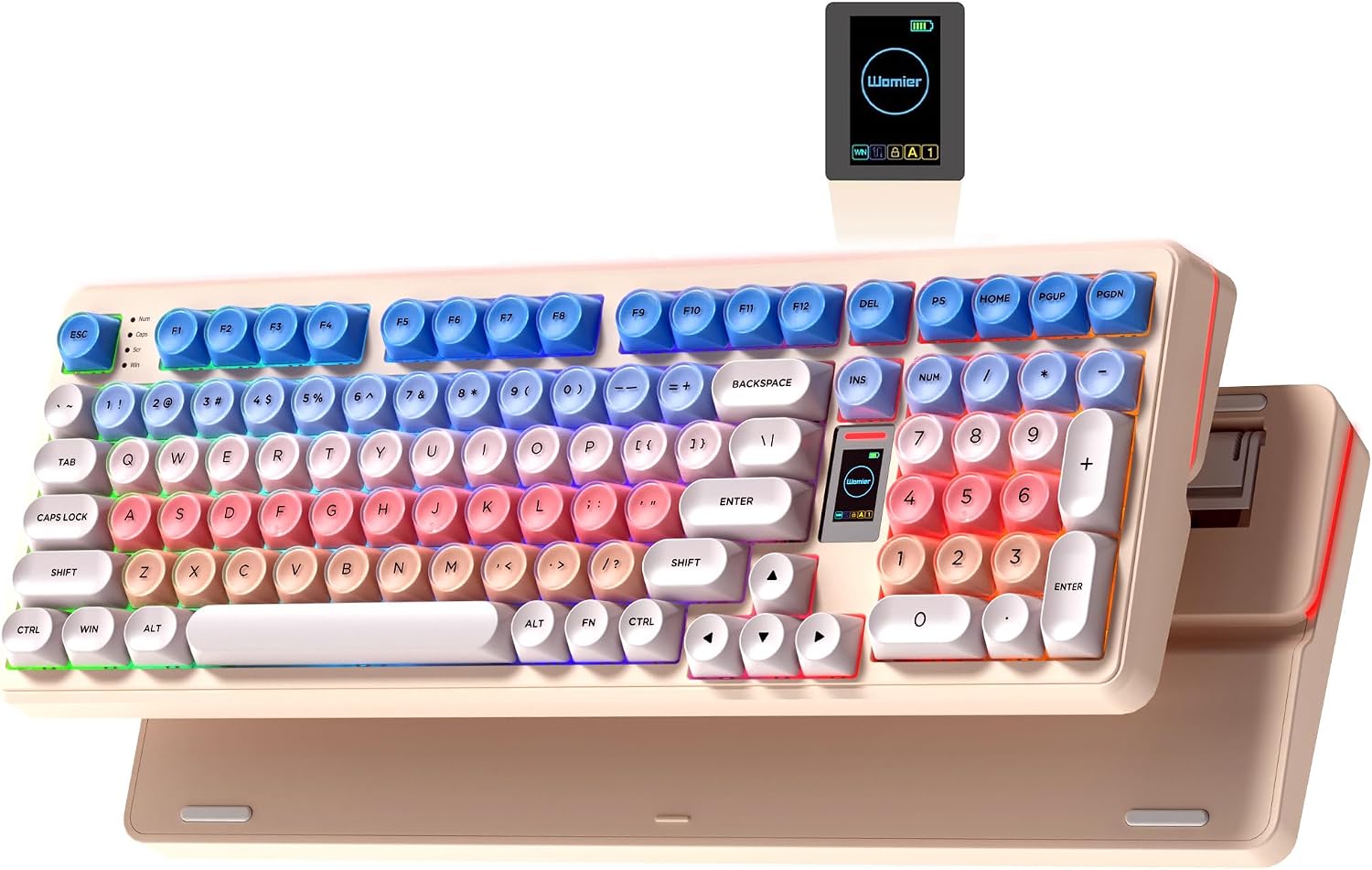 Womier WK98 98% Multimedia Screen Mechanical Gaming Keyboard - Womier Keyboard