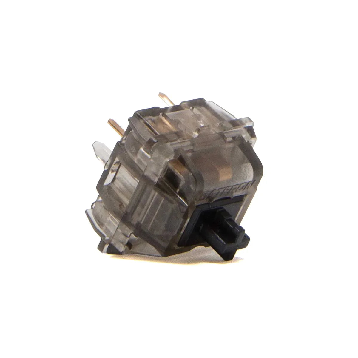 Womier Gateron Ink Black V2 silent linear swithces feature a smokey-transparent housing, 60±15 gf operating force for better typing feel.