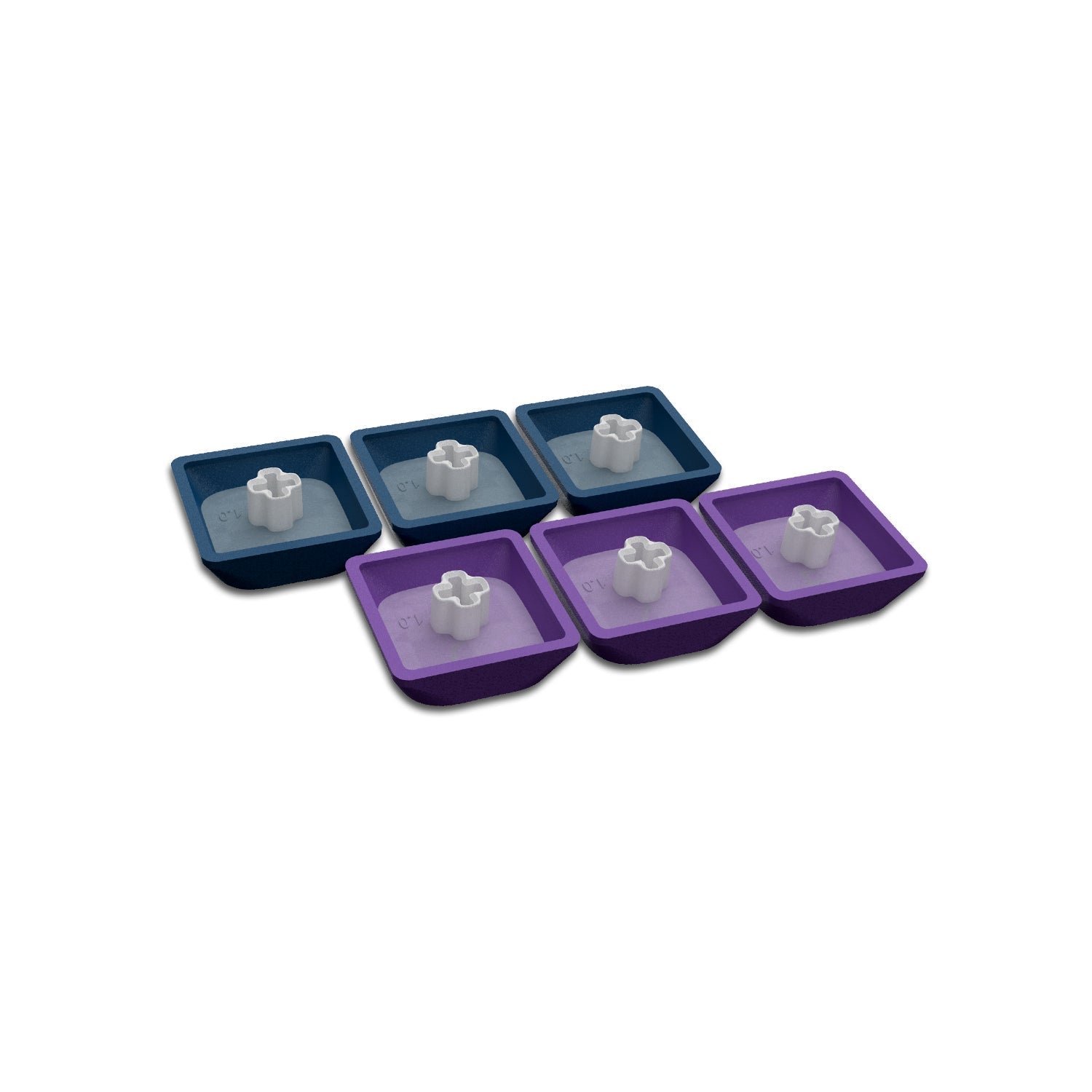 Skyline R1 Low Profile PBT Double - Shot Keycap Set - Womier Keyboard