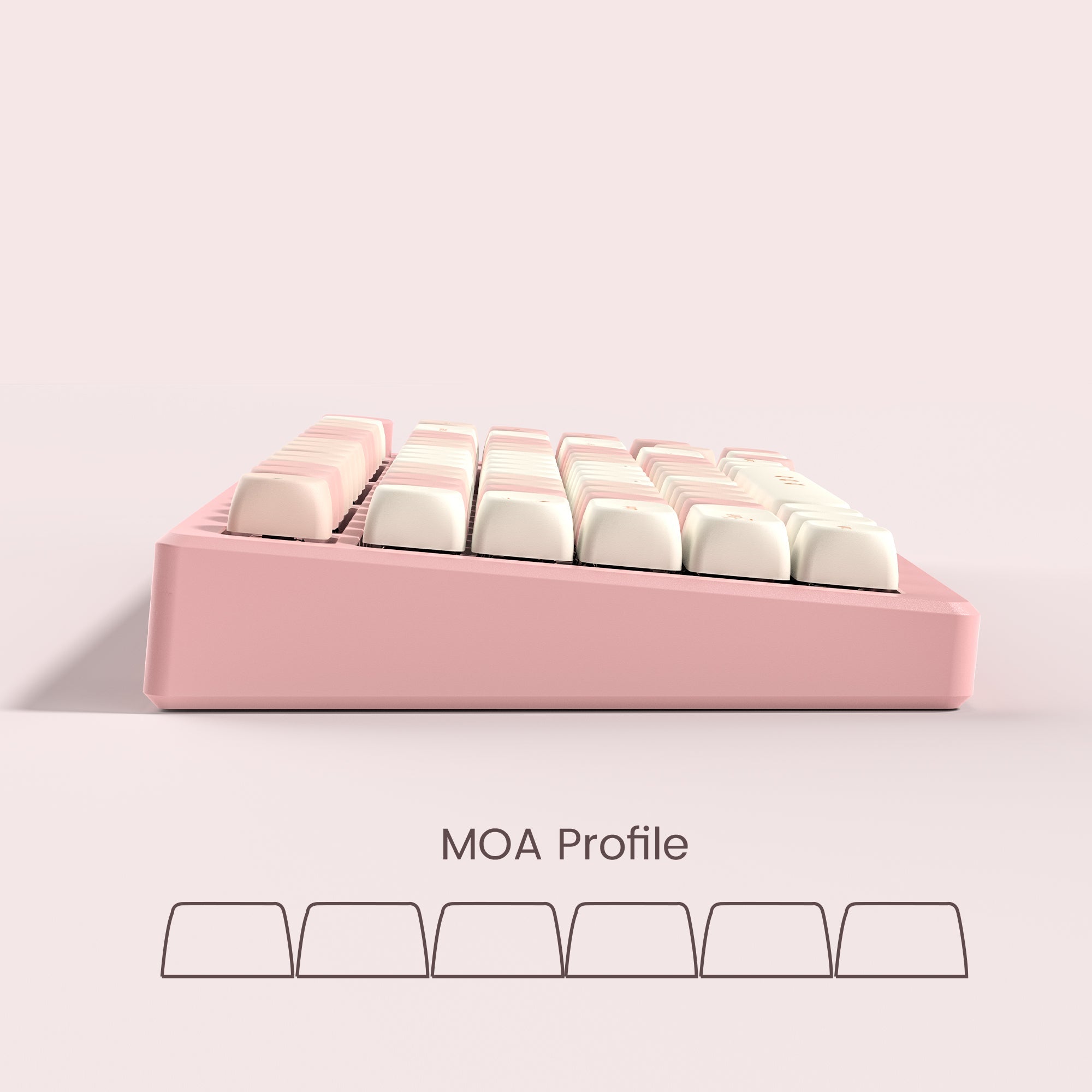 Womier Cherry Pudding 143 - Key MOA Profile Dye - Sub PBT Keycap Set - Womier Keyboard