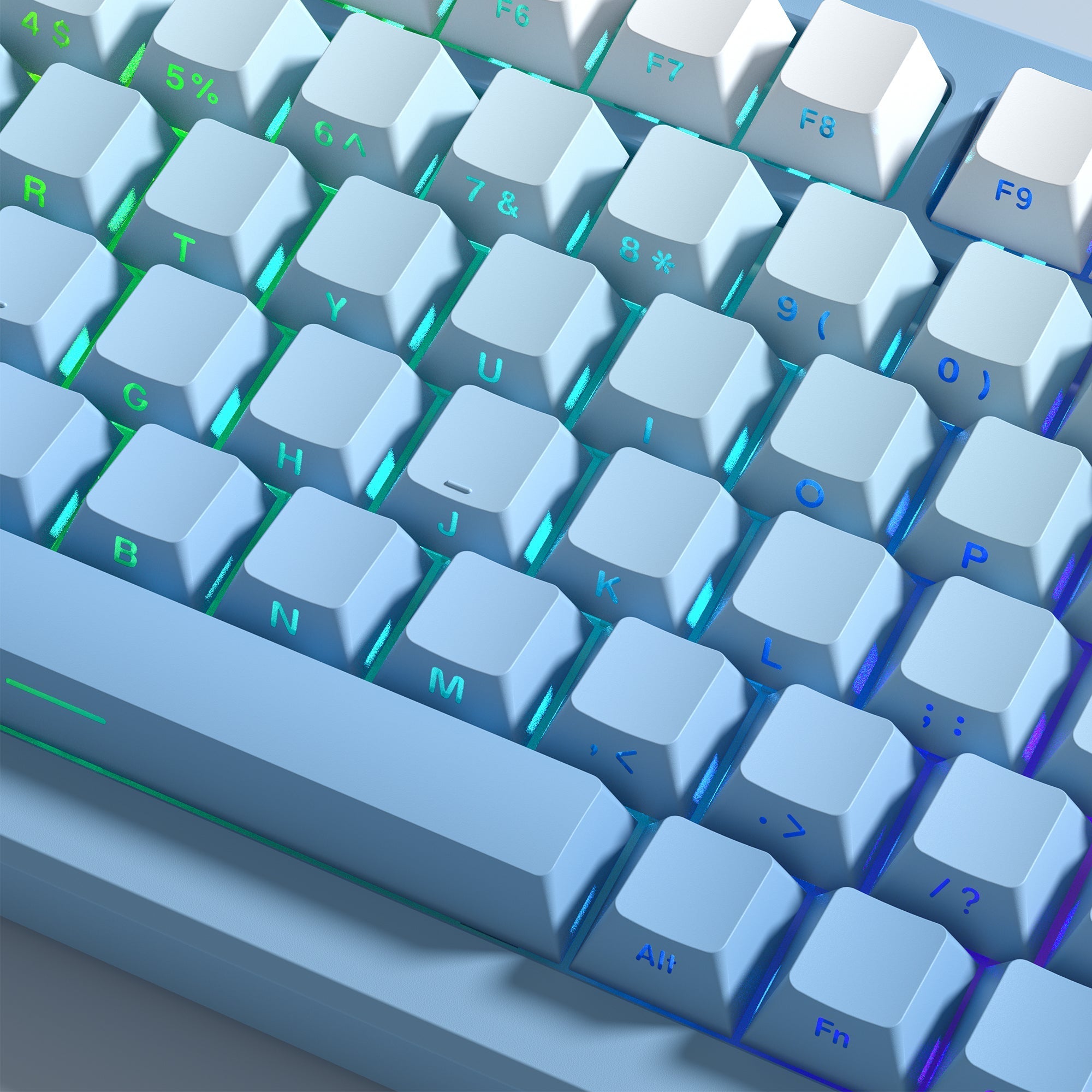 Womier Gradient Series 136 - Key Shine - Through Cherry Profile Double - Shot PBT Keycap - Womier Keyboard
